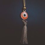 Necklace "Eye of The Tiger" w Tassel