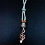Necklace "Music" Pistachio